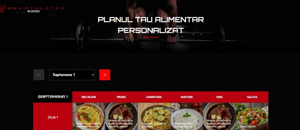 Antrenament Personalizat și Strategii Nutriționale pentru Performanță Maximă în Brașov, România. Lucrează cu un antrenor personal calificat și un nutriționist sportiv pentru a atinge noi obiective în fitness și sănătate. Oferim antrenamente personalizate, adaptate nevoilor tale, inclusiv antrenamente de forță și programe de HIIT (High-Intensity Interval Training). Ne concentrăm pe nutriție sportivă pentru a maximiza performanțele tale și a te susține pe parcursul transformării corporale.Prin planuri de antrenament personalizat și meniuri personalizate de nutriție, te ajutăm să îți îmbunătățești sănătatea și condiția fizică. Oferim și planuri de diete personalizate, inclusiv diete fitness, pentru a susține fiecare obiectiv.Avem sesiuni de fitness online și programe dedicate, fie că te antrenezi pentru masa musculară sau urmărești antrenamente pentru slăbit rapid. Fie că ești interesat de programe de fitness pentru acasă sau dorești sfaturi pentru nutriție sportivă, suntem alături de tine cu soluții personalizate.Antrenor personal în Brașov și antrenamente fitness în Brașov pentru rezultate garantate, sub îndrumarea unui antrenor sportiv și a unei echipe dedicate performanței tale.